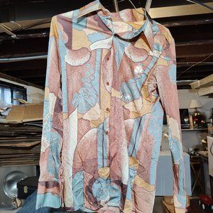 Unique Vintage Unbranded Silk Shirt Mens L
